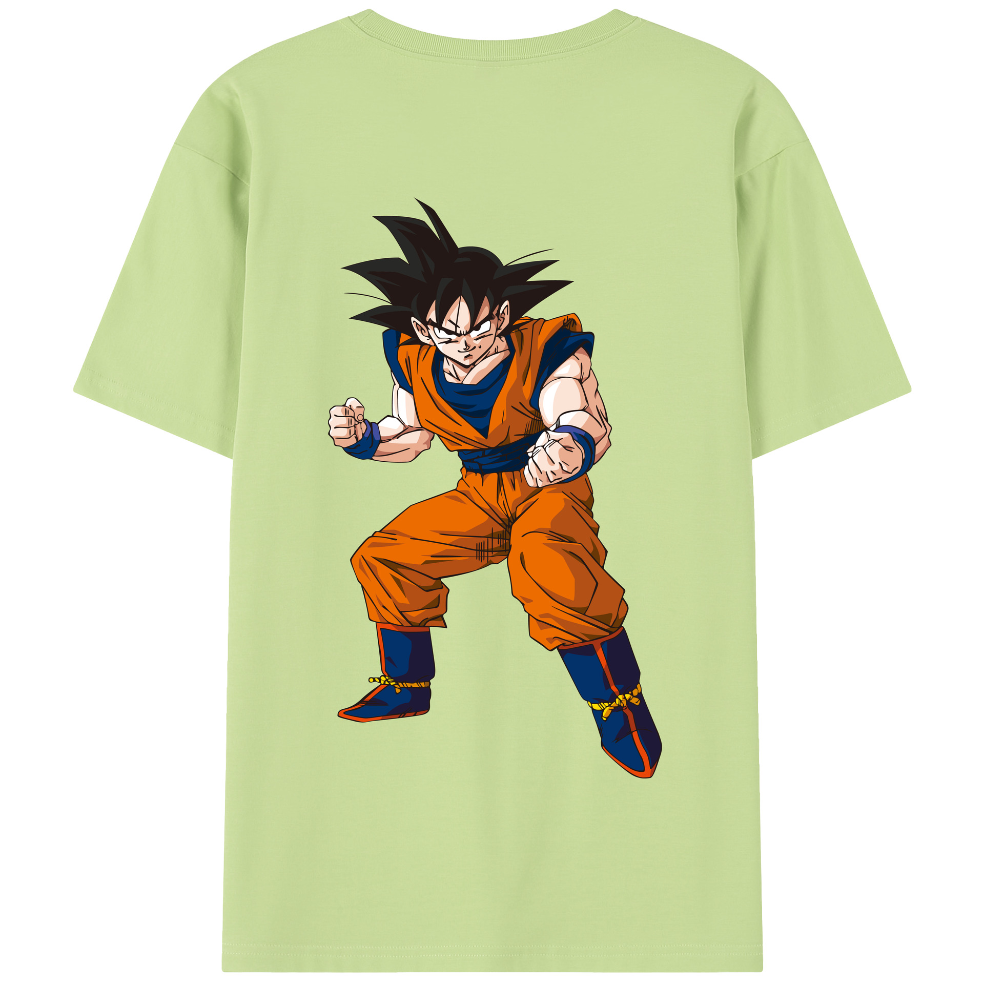 （画像用） ドラゴンボール 孫悟空（そん ごくう）Son Goku カカロット DRAGON BALL Kakarotto 綿100％半袖Tシャツ（背面プリント）